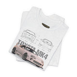 Toyota MK4 Blueprint Tee – Supra MK4 Sports Car MK4 Japanese Performance Coupe Inspired Graphic T Shirt JDM Street Racing Culture Automotive Icon Art Unisex Tee