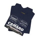 Iconic High Performance Muscle Car Blueprint Art Unisex Heavy Cotton Tee Premium Streetwear For Car Lovers Gearheads Collectors And Everyday Style
