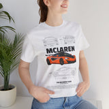 Orange Hypercar Blueprint Unisex Heavy Cotton Tee High Detail Automotive Art Streetwear Graphic for Car Enthusiasts and Daily Wear