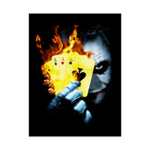 The Burning Aces Glossy Poster Fiery Gothic Wall Art Bold Dark Design for Risk Takers, Art Collectors, and Fearless Home Décor Lovers