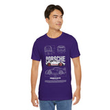 High Performance Track Racer Blueprint Art Unisex Heavy Cotton Tee Streetwear Motorsport Enthusiast Graphic Shirt