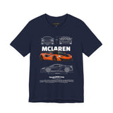 Orange Hypercar Blueprint Unisex Heavy Cotton Tee High Detail Automotive Art Streetwear Graphic for Car Enthusiasts and Daily Wear