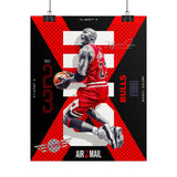 Air Ascent Glossy Poster Collector Edition Bold Motivational Wall Art Red Black Athletic Energy Modern Design For Gym Rooms Studios Offices And Ambitious Dreamers