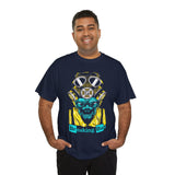 Breaking Bad Toxic Genius Neon Gas Mask Skull Unisex Heavy Cotton Tee Bold Streetwear Graphic T-Shirt For Rebels Artists And Visionaries With Cyberpunk Science Aesthetic