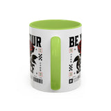 Be Your Self Rose Coffee Mug Bold Floral Motivational Design Ceramic Accent Mug Perfect for Morning Coffee Tea Hot Drinks Self Love Empowerment Gift for Friends Birthdays Cozy Moments