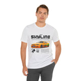 JDM Street Racing Legend Skyline R34 Inspired Supra MK4 Style Unisex Graphic Tee Japanese Drift Car Culture Motorsport Streetwear Shirt