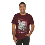 Blessed Praying Hands Floral Christian Graphic Unisex Jersey Short Sleeve Tee Faith Inspired Religious Streetwear Bold Motivational T Shirt