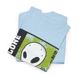 Unisex Not Alone Alien T Shirt Cartoon UFO Graphic Tee Extraterrestrial Sci Fi Space Themed Paranormal Conspiracy Inspired Streetwear Top