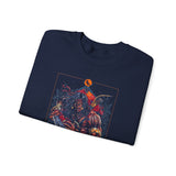 Guerrero Warrior Unisex Sweatshirt Bold Tribal Art Design Ancient Strength Symbol Cultural Fighter Graphic Streetwear For Gym Festivals Motivation And Everyday Power