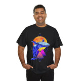 Ballena Cosmic Whale Art Unisex Heavy Cotton Tee Vibrant Geometric Ocean Design Premium Streetwear T Shirt Bold Marine Life Artwork Soft Comfortable Fit Perfect Gift for Nature Lovers and Creative Dreamers