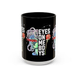 Eyes On Me Boys Medusa Accent Coffee Mug 11oz 15oz Mythological Streetwear Bold Empowerment Design Perfect Gift for Coffee Lovers Friends Birthdays Daily Motivation