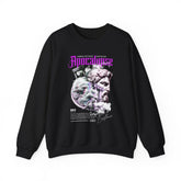 Unisex Heavy Blend Crewneck Sweatshirt Apocalypse Chaos Graphic Pullover Black Greek Statue Vaporwave Streetwear Bold Futuristic Artistic Fashion Outfit