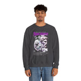 Unisex Heavy Blend Crewneck Sweatshirt Apocalypse Chaos Graphic Pullover Black Greek Statue Vaporwave Streetwear Bold Futuristic Artistic Fashion Outfit