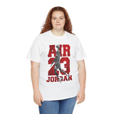 Air Jordan Sky Legend Unisex Heavy Cotton Tee Bold Athletic Streetwear Design Inspirational Basketball Dunk Artwork Motivational Sports Graphic Tee For Dreamers And Hustlers