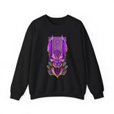 Bills Samurai Unisex Heavy Blend Crewneck Sweatshirt Futuristic Neon Japanese Warrior Design Bold Cyberpunk Streetwear Aesthetic Artistic Fleece Wearable Art for Creators Dreamers and Anime Lovers