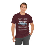 Silver Grand Tourer Coupe Artwork Unisex Heavy Cotton Tee High Performance Inspired Streetwear Graphic Shirt For Car Lovers And Modern Automotive Art Fans