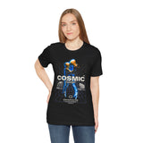 Cosmic Catalyst Unisex Jersey Short Sleeve Tee Graphic T-Shirt Futuristic Sci Fi Space Astronaut Cyberpunk Streetwear Bold Galaxy Design Alpha Mindset Fashion