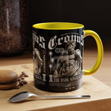 Cronus The Dark Sovereign Accent Coffee Mug 11oz 15oz Greek Mythology Statue Graphic Gothic Streetwear Bold Artistic Ceramic Cup