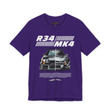 Dual Turbo Street Machine Graphic Unisex Heavy Cotton Tee High Performance Racing Car Split Design Shirt for Speed Lovers