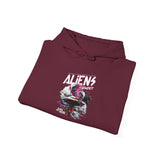 Aliens Exist UFO Graphic Unisex Heavy Blend Hooded Sweatshirt Sci Fi Streetwear Alien Space Hoodie