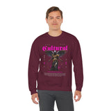 Cultural Angel Statue Graphic Unisex Heavy Blend Crewneck Sweatshirt Gothic Streetwear Aesthetic Bold Artistic Pullover Fashion