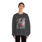Sculptural Future Statue Art Graphic Unisex Heavy Blend Crewneck Sweatshirt Cosmic Greek Goddess Abstract Streetwear Pullover
