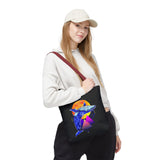 Ballena Cosmic Whale Art Eco Tote Bag Vibrant Geometric Ocean Design Durable Canvas Reusable Shopping Bag Premium Artistic Streetwear Accessory Perfect Gift for Nature Lovers Dreamers and Creative Thinkers