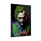 The Jocker Why So Serious Within Glossy Poster Emotional Gothic Wall Art Bold Psychological Design for Dark Aesthetic Lovers, Art Collectors, and Fearless Creatives