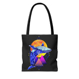 Ballena Cosmic Whale Art Eco Tote Bag Vibrant Geometric Ocean Design Durable Canvas Reusable Shopping Bag Premium Artistic Streetwear Accessory Perfect Gift for Nature Lovers Dreamers and Creative Thinkers
