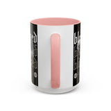 Blessed Angel Statue Graphic Accent Coffee Mug 11oz 15oz Gothic Streetwear Aesthetic Spiritual Artistic Ceramic Drinkware