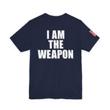 I Am The Weapon Unisex Heavy Cotton Tee Motivational Tactical Mindset Streetwear Bold Warrior Energy Graphic TShirt For Confidence Training Gym Wear Everyday Power Statement