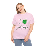 I Love Plants Unisex Heavy Cotton Tee Eco Friendly Botanical Leaf Nature Lover Green Gardening T Shirt Sustainable Plant Parent Gift For Gardeners