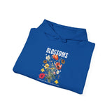 Blossoms Floral Graphic Hoodie Comfortable Unisex Sweatshirt Timeless Charm Streetwear Nature Inspired Empowerment Design Perfect Gift for Garden Lovers Friends Birthdays Cozy Days Casual Wear