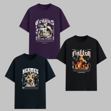 Greek Mythology Graphic T Shirt Combo Pack Gods Statue Print Cotton Unisex Streetwear Aesthetic Graphic Tees Hercules Hermes Fighter Design Trendy Casual Wear India
