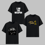 Motivational Graphic T Shirt Combo Pack I Am The Weapon Tate Chess Alpha Streetwear Cotton Unisex Graphic Tees Black Trendy Gym Wear India