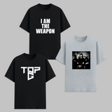 Motivational Graphic T Shirt Combo Pack I Am The Weapon Tate Chess Alpha Streetwear Cotton Unisex Graphic Tees Black Trendy Gym Wear India