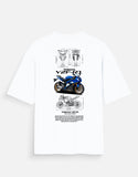 Yamaha YZF R1 Oversized T Shirt Superbike Graphic Streetwear Racing Motorcycle Tee