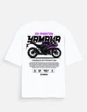 Yamaha R3 Phantom Oversized T Shirt Anime Racing Sports Bike Graphic Streetwear Tee