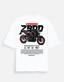Kawasaki Z900 Red Edition Graphic Oversized T Shirt Premium Naked Superbike Streetwear Cotton Rider Tee
