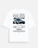 Mercedes Benz AMG GT Black Series Oversized T Shirt Luxury Sports Car Streetwear Tee