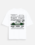 Porsche 911 GT3 RS Oversized T Shirt Sports Car Graphic Streetwear Racing Tee