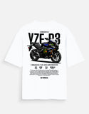 Yamaha YZF R3 Monster Energy Oversized T Shirt Racing Bike Graphic Streetwear Tee