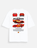Lightning McQueen Oversized T Shirt Cars Movie Racing Graphic Cartoon Streetwear Tee
