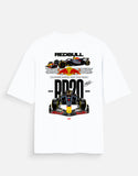 Red Bull RB20 Formula Racing Oversized T Shirt Motorsport Streetwear Graphic Tee