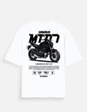 Yamaha MT 07 Oversized T Shirt Premium Naked Bike Graphic Streetwear Rider Cotton Tee
