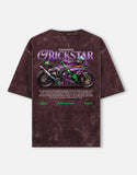Kawasaki ZX10R Trick Star Acid Wash Oversized T Shirt Superbike Racing Graphic Streetwear Tee