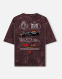 Checo Perez Red Bull Racing RB20 Acid Wash Oversized T Shirt Formula 1 Motorsport Graphic Tee