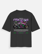 Kawasaki Ninja ZX10R Trickstar Graphic Oversized T Shirt Premium Racing Streetwear Cotton Rider Tee