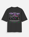 Kawasaki Ninja ZX10R Trickstar Graphic Oversized T Shirt Premium Racing Streetwear Cotton Rider Tee