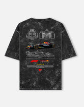 Checo Perez Red Bull Racing RB20 Acid Wash Oversized T Shirt Formula 1 Motorsport Graphic Tee